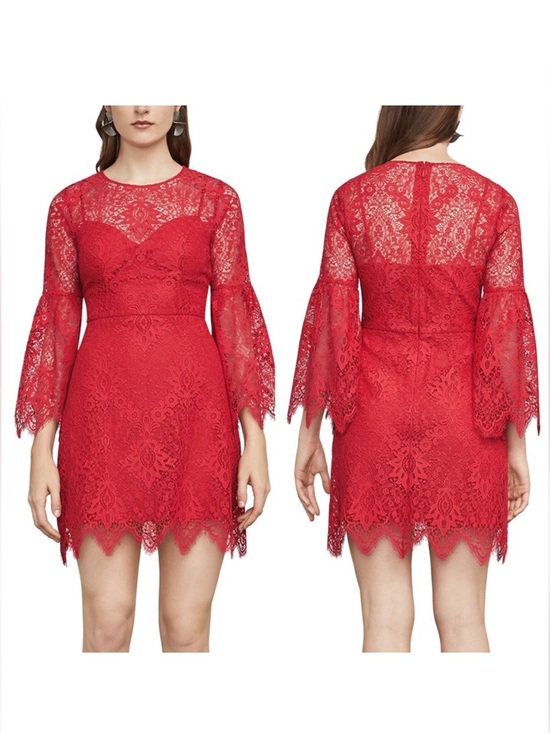 BCBGMaxAzria Dresses & Skirts - BCBGMAXAZRIA Red Lace Dress
